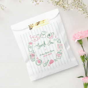 Minimal Perfect Matcha Bridal Shower Thank You Favour Bag