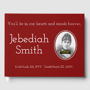 Minimal & Personalised Memorial Guestbook