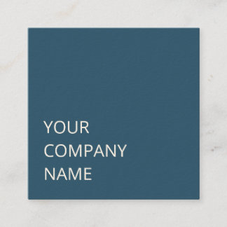 Minimal Personalised Modern Blue Custom QR Code Square Business Card