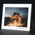 Minimal Personalised Photo Plaque with Easel<br><div class="desc">This design printed Minimal Personalised Photo Plaque with Easel that can be customised with your text. Please click the "Customise it" button and use our design tool to modify this template. Check out the Graphic Art Design store for other products that match this design!</div>