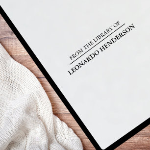 Minimal Personalised Self Inking Rubber Stamp