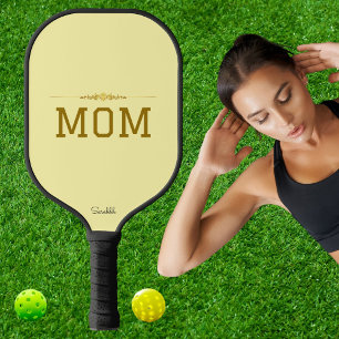 Minimal Personalized Pickleball Mom Custom Name  Pickleball Paddle