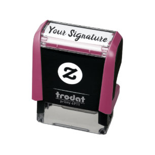 Minimal Personalized Signature Name Script Font Self-inking Stamp