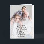 Minimal Photo Birthday Keepsake Son-in-law Card<br><div class="desc">This fully customizable birthday greeting card gives you complete freedom to change and edit every element, including the background, photos, text, typography styling, and decorative accents. Designed in a modern minimalist aesthetic, the front features a clean, text-focused layout that blends refined calligraphy with crisp serif fonts, creating a polished and...</div>