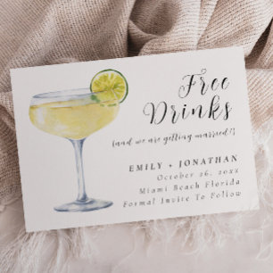 Minimal Photo Funny Wedding Save The Date Invitation