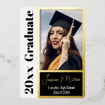 Minimal Photo Graduation Party