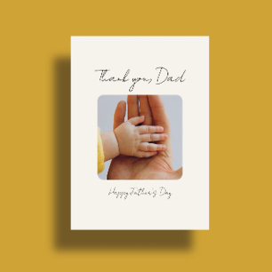Minimal Photo Happy Father's Day Card