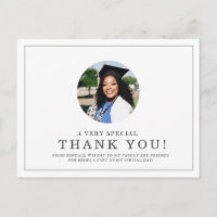 Minimal Photo Highlight | Graduate Thank You