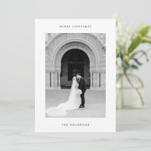 Minimal Photo Modern Christmas Holiday Card