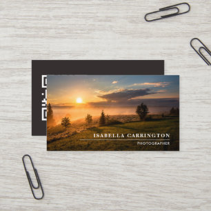 Minimal Photo QR Code Business Card