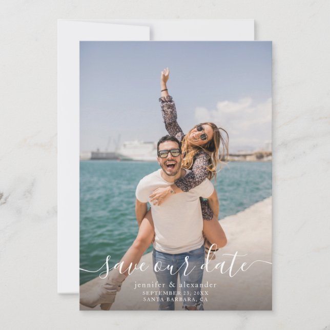 Minimal Photo Save the Date (Front)