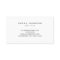 Minimal Photographer Business Card