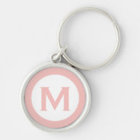 Minimal Pink Classic Monogram Initial Letter