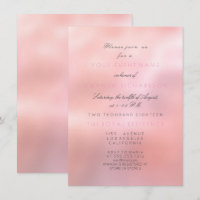 Minimal Pink Rose Glitter Elegant Bridal Princess