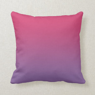 Minimal Pink to Purple Gradient Cushion