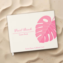 Minimal Pink Tropical Beach Vacation Rental 