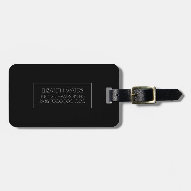 plain luggage tags