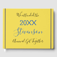 Minimal & Plain Family Gathering Guestbook