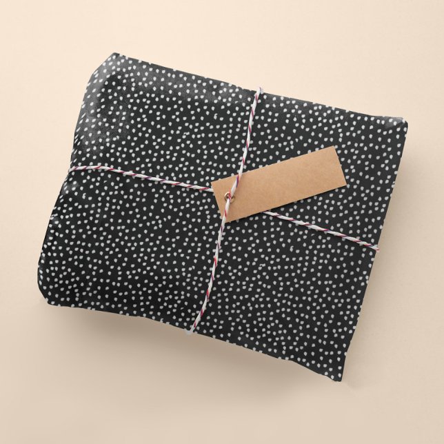 Minimal Polka Dot Black and White Pillowcase (Creator Uploaded)