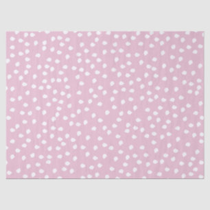 Minimal Polka Dot Pink and White Tissue Paper
