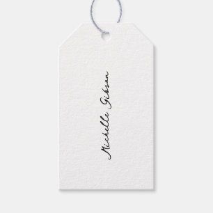 Minimal Professional Brand Clean White Hang Tags