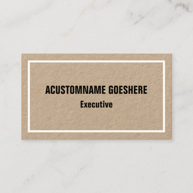 Minimal, Professional Business Card (Front)