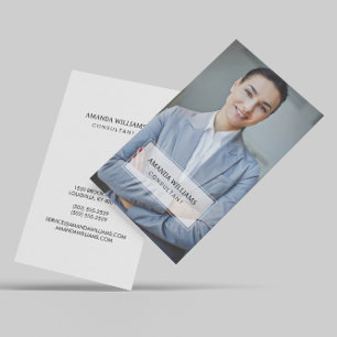 Minimal & Professional Business Photo Card