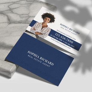 Minimal & Professional Business Photo Portrait Card