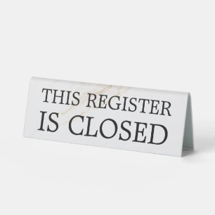 Minimal Professional Business Table Tent Sign