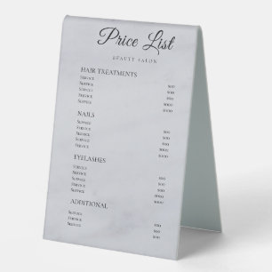 Minimal Professional Business Table Tent Sign