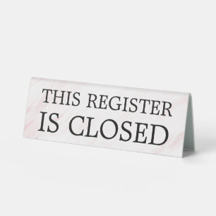 Minimal Professional Business Table Tent Sign