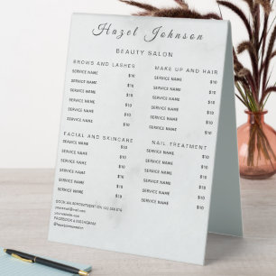 Minimal Professional Business Table Tent Sign