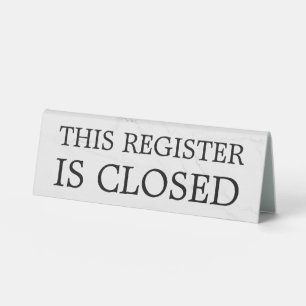 Minimal Professional Business Table Tent Sign