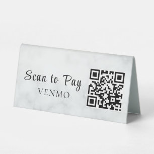 Minimal Professional Business Table Tent Sign