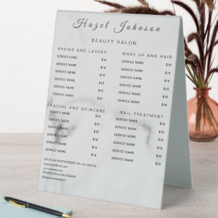 Minimal Professional Business Table Tent Sign
