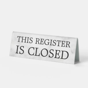 Minimal Professional Business Table Tent Sign