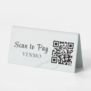 Minimal Professional Business Table Tent Sign