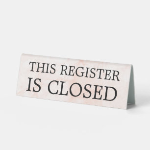 Minimal Professional Business Table Tent Sign