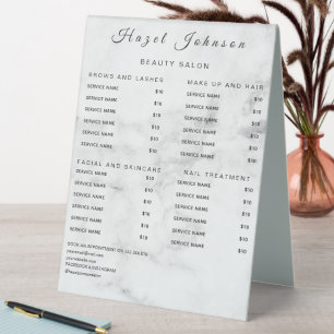 Minimal Professional Business Table Tent Sign