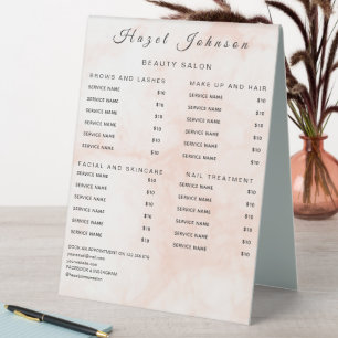 Minimal Professional Business Table Tent Sign
