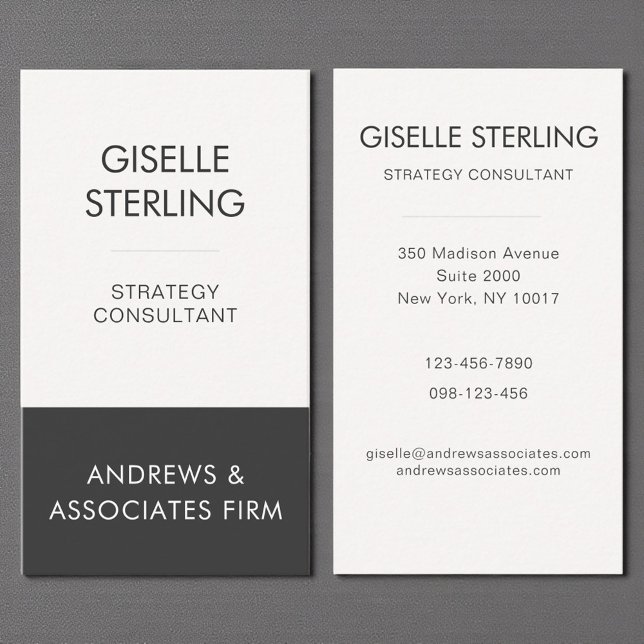 Minimal Professional Corporate Modern Elegant Business Card (Creator Uploaded)
