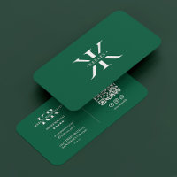 Minimal Professional Monogram Logo K Hunter Green