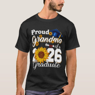 Minimal Proud Grandma 2026 Graduate For T-Shirt