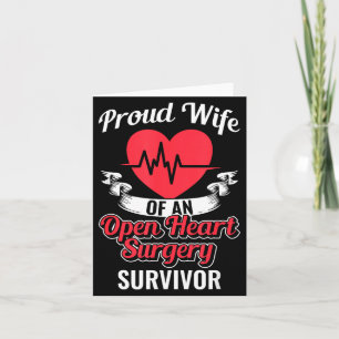 Minimal Proud Wife Open Heart Surgery Card