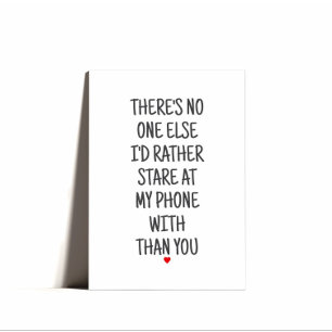 Minimal Punny Happy Valentines Day Holiday Card