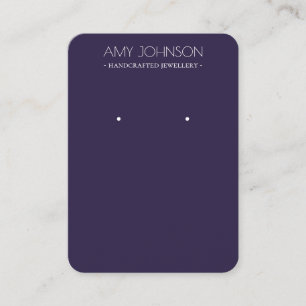 Minimal Purple Earring display cards