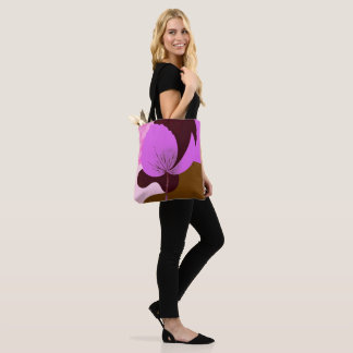 Minimal Purple Flower Tote Bag – Modern Floral Des