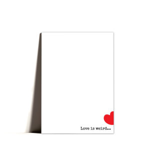Minimal Quirky Happy Valentines Day Holiday Card