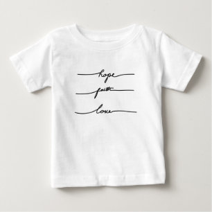 Minimal quote sticker typography, hand drawn baby T-Shirt