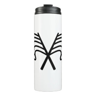Minimal Racing Flag Sport Waving Thermal Tumbler